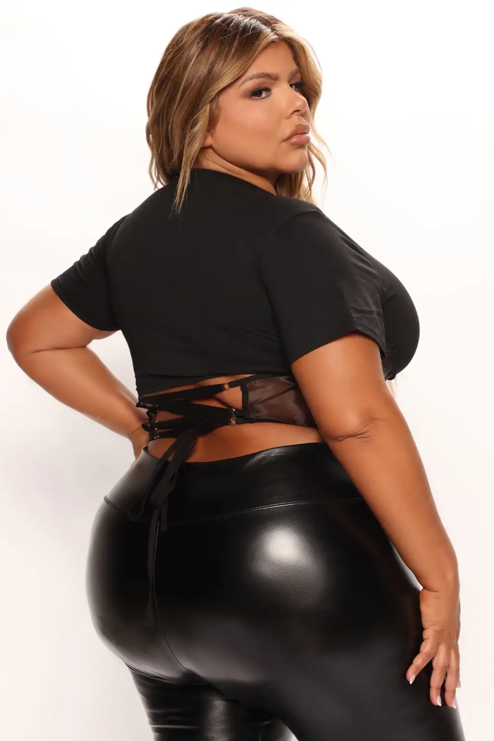 Boss Babe Corset Tee - Black