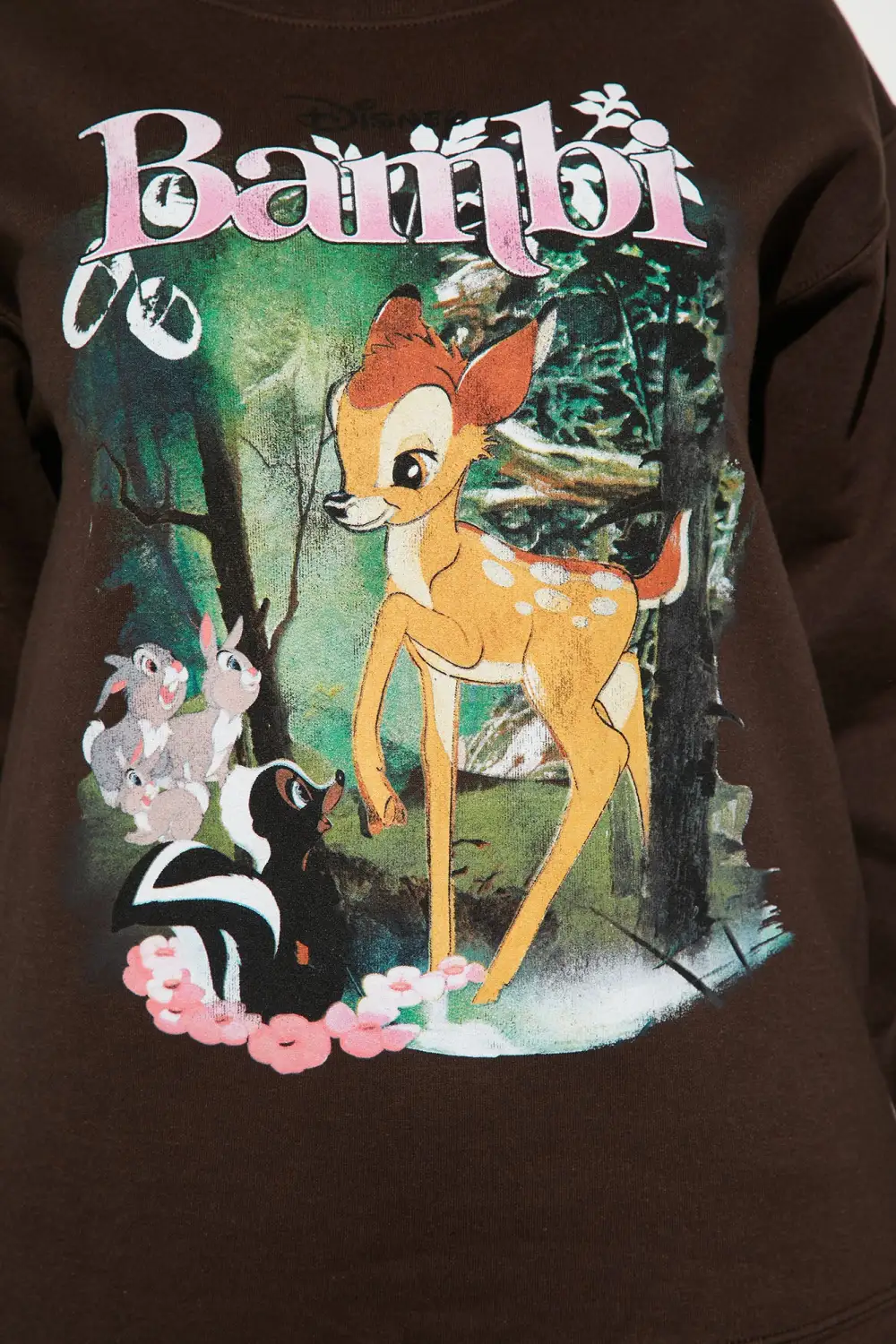 Bambi Crew Neck Sweatshirt - Brown