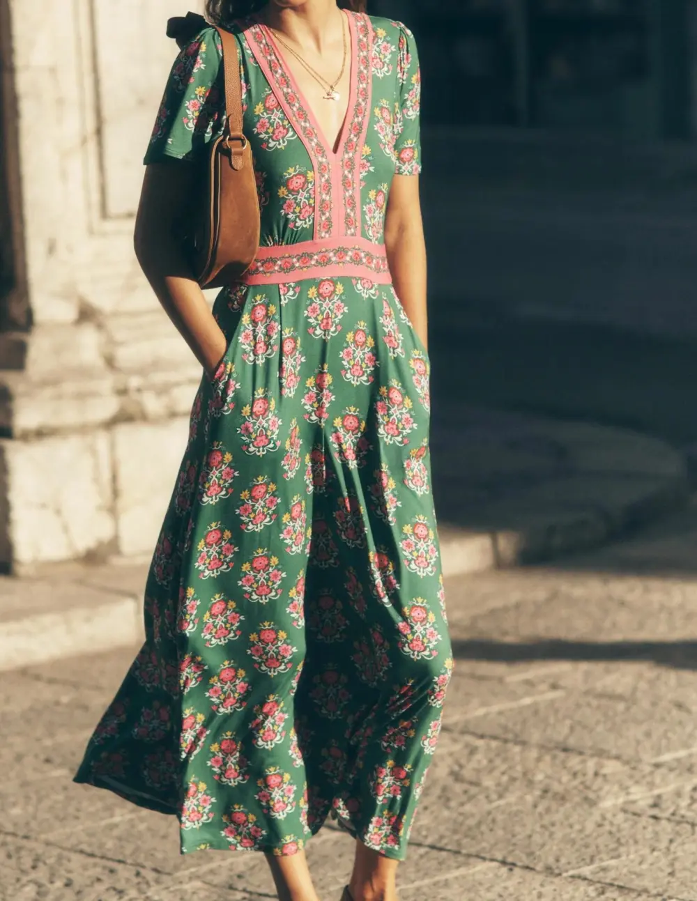 Ellie Flutter Maxi Tea Dress