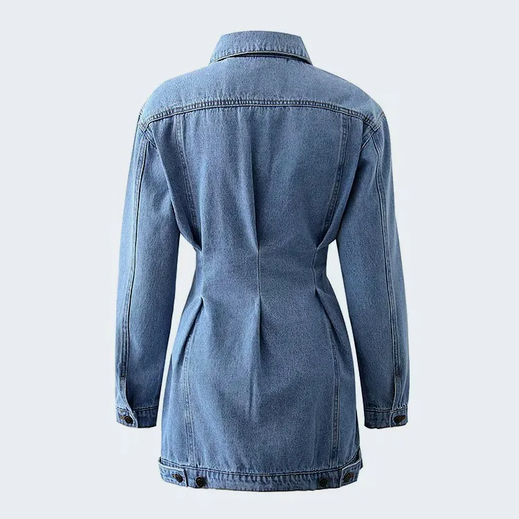 Slim Long Sleeves Denim Dress
