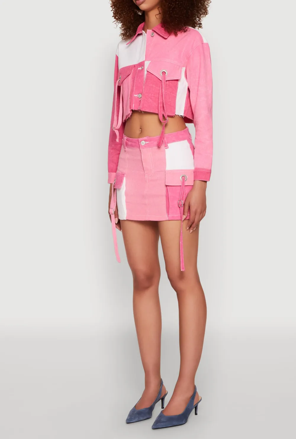 Cotton Color Blocked Jacket