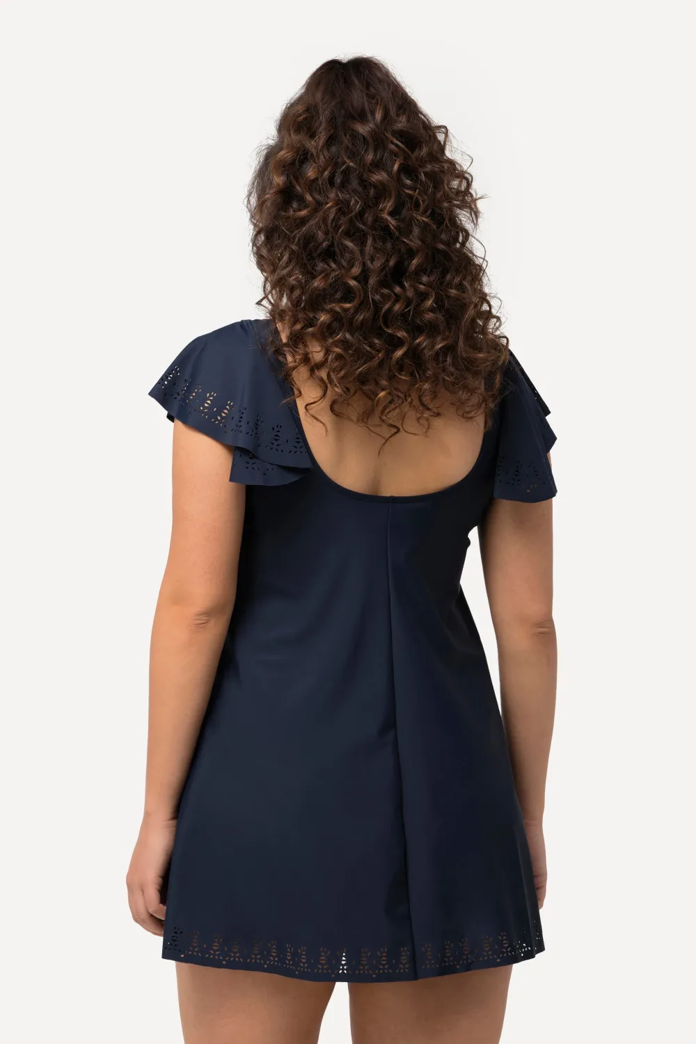 Badekleid Flügelärmel Softcups Lasercut-Muster Bügel