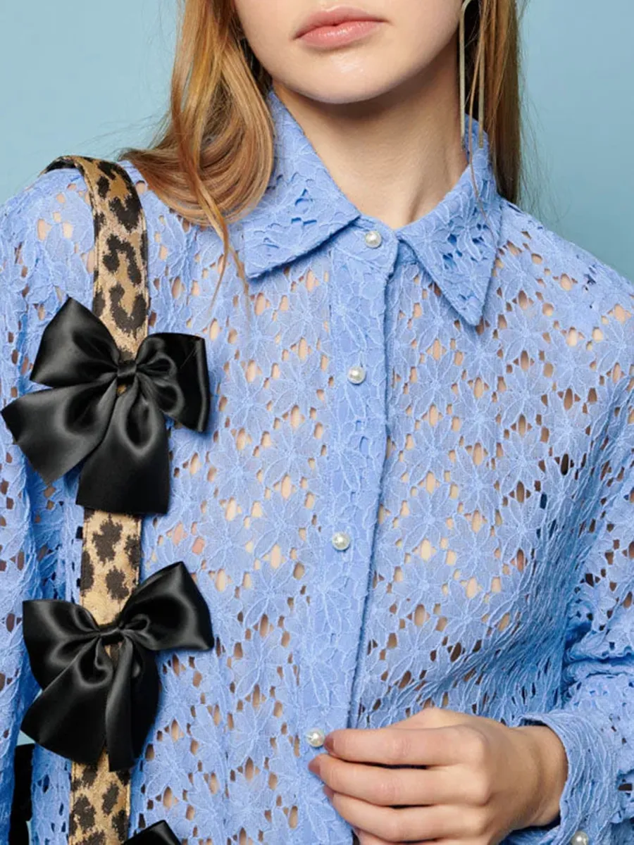 Casual Style Dressing Vibe Lace Shirt