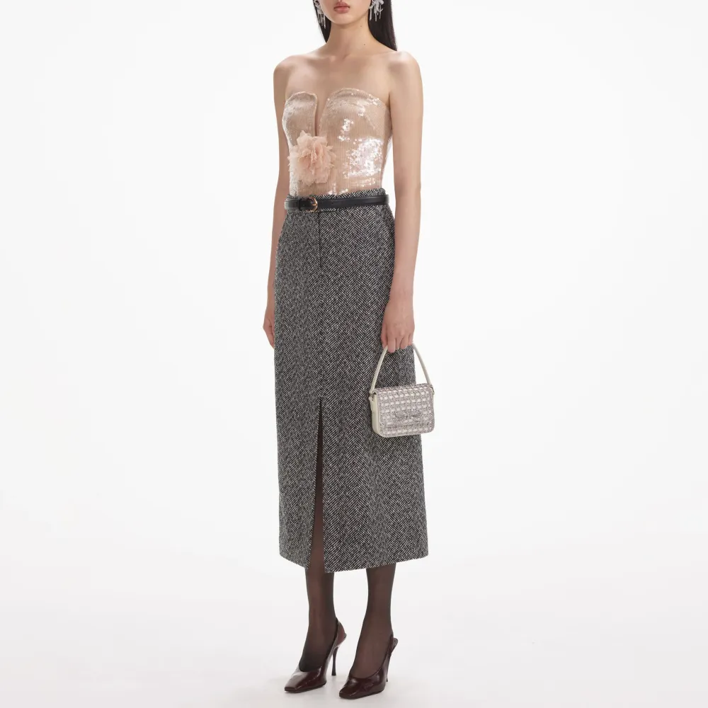 Champagne Sequin Top