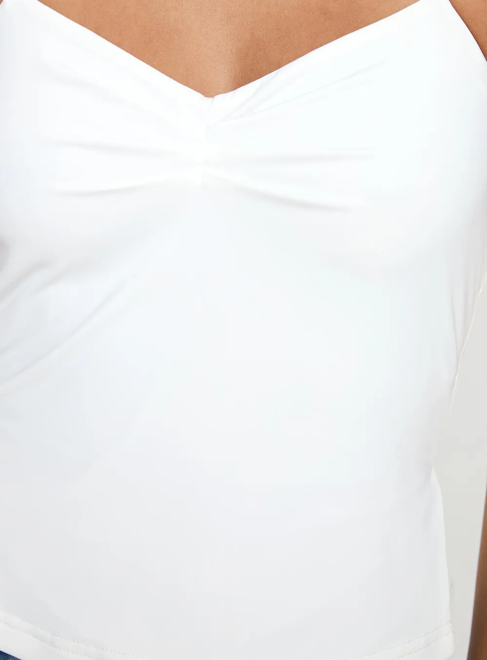 White Spaghetti Strap Tank Top