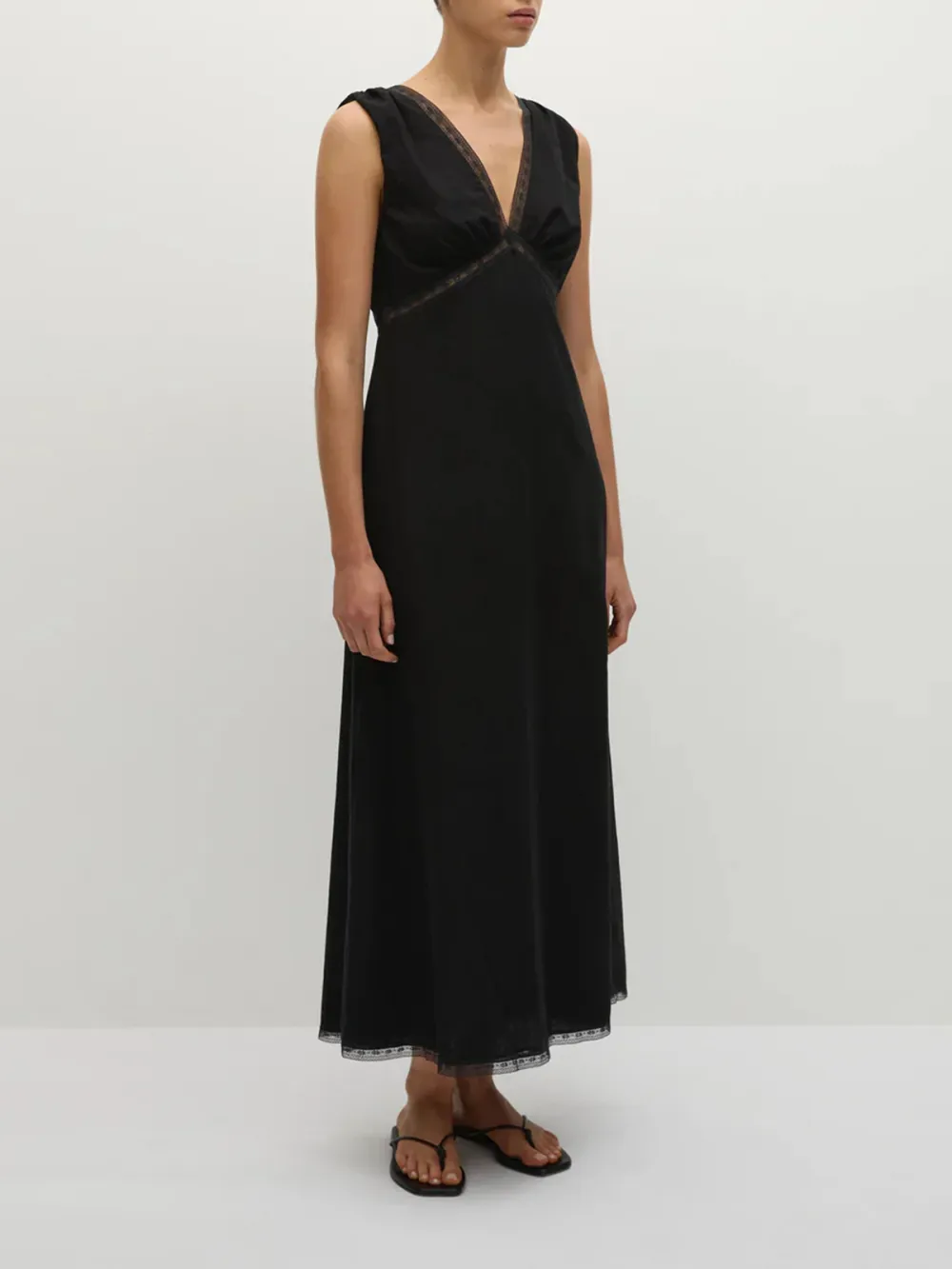Casual Style Maxi Dress Black