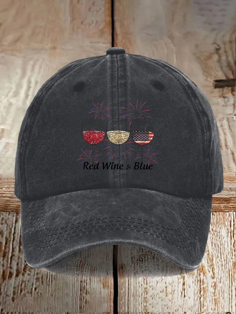 Red Wine And Blue Baseball Caps