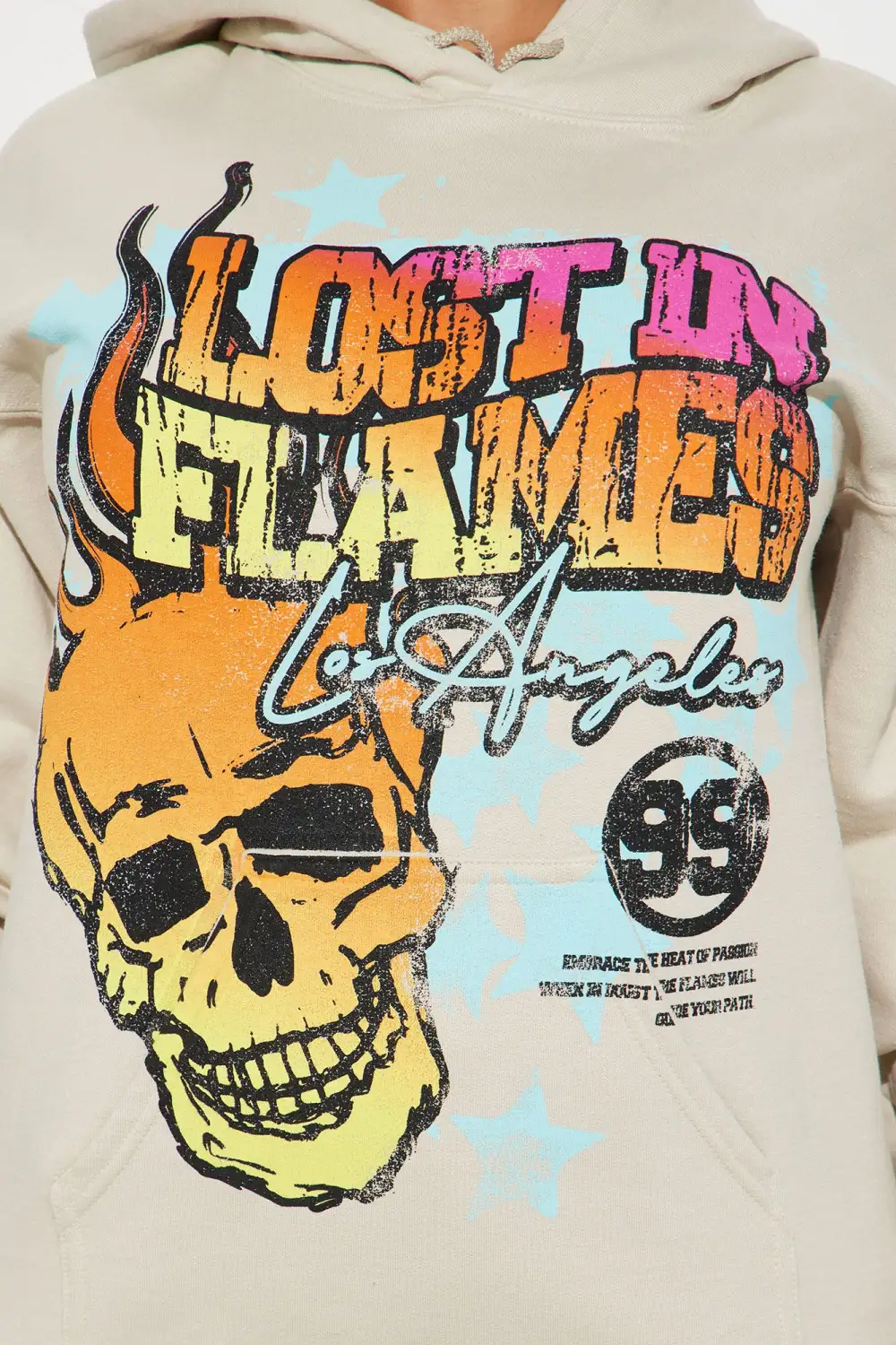 Lost In Flames Hoodie - Sand