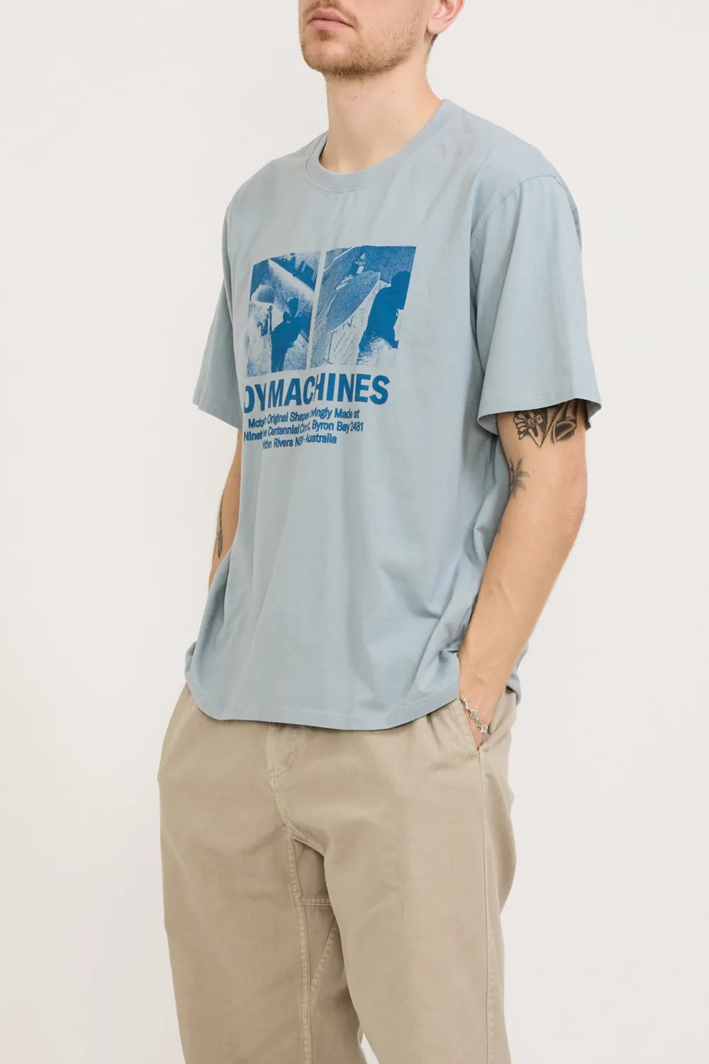 Light Blue Printed T-shirt
