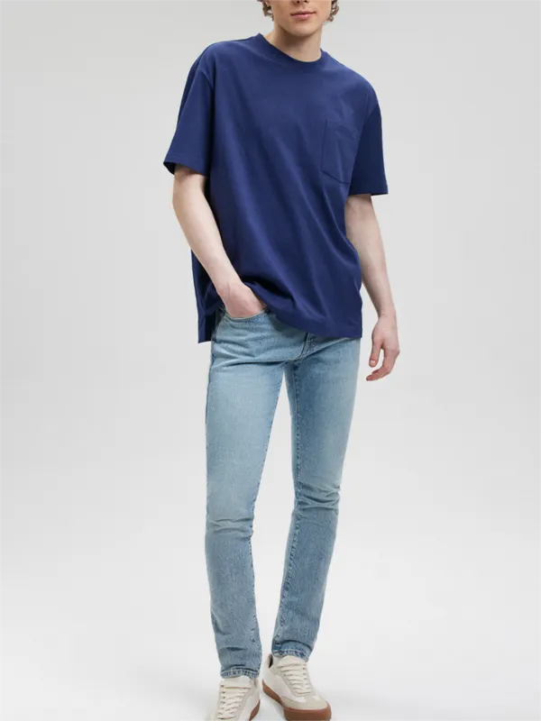 Blue Short - Sleeve Pocket Tee