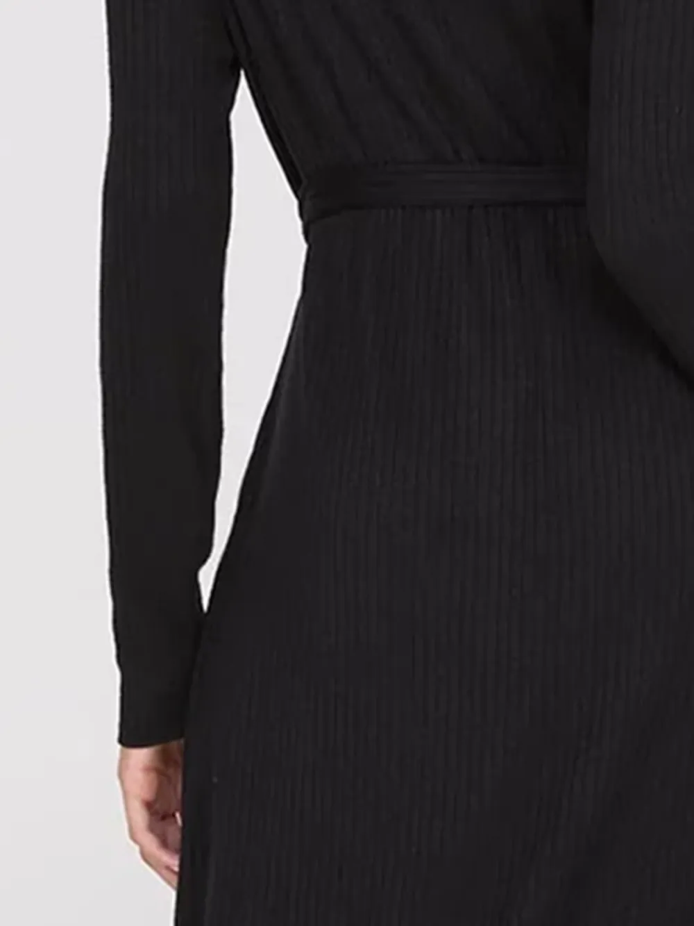 Ribbed Button-Front Midi Dress