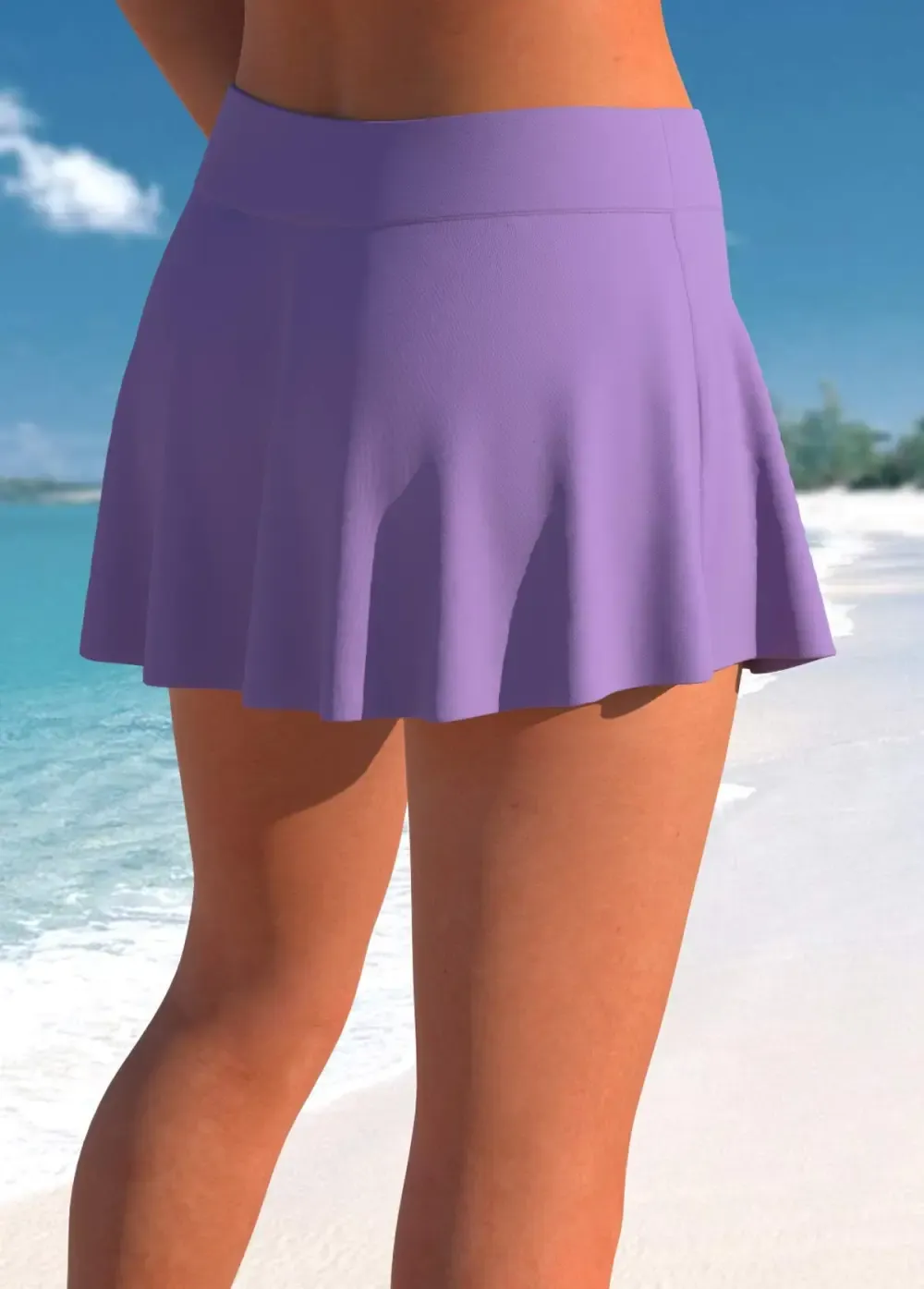 Circular Ring Mid Waisted Paisley Print Tankini Set