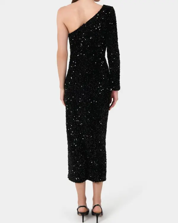 One Shoulder Sequin Dress