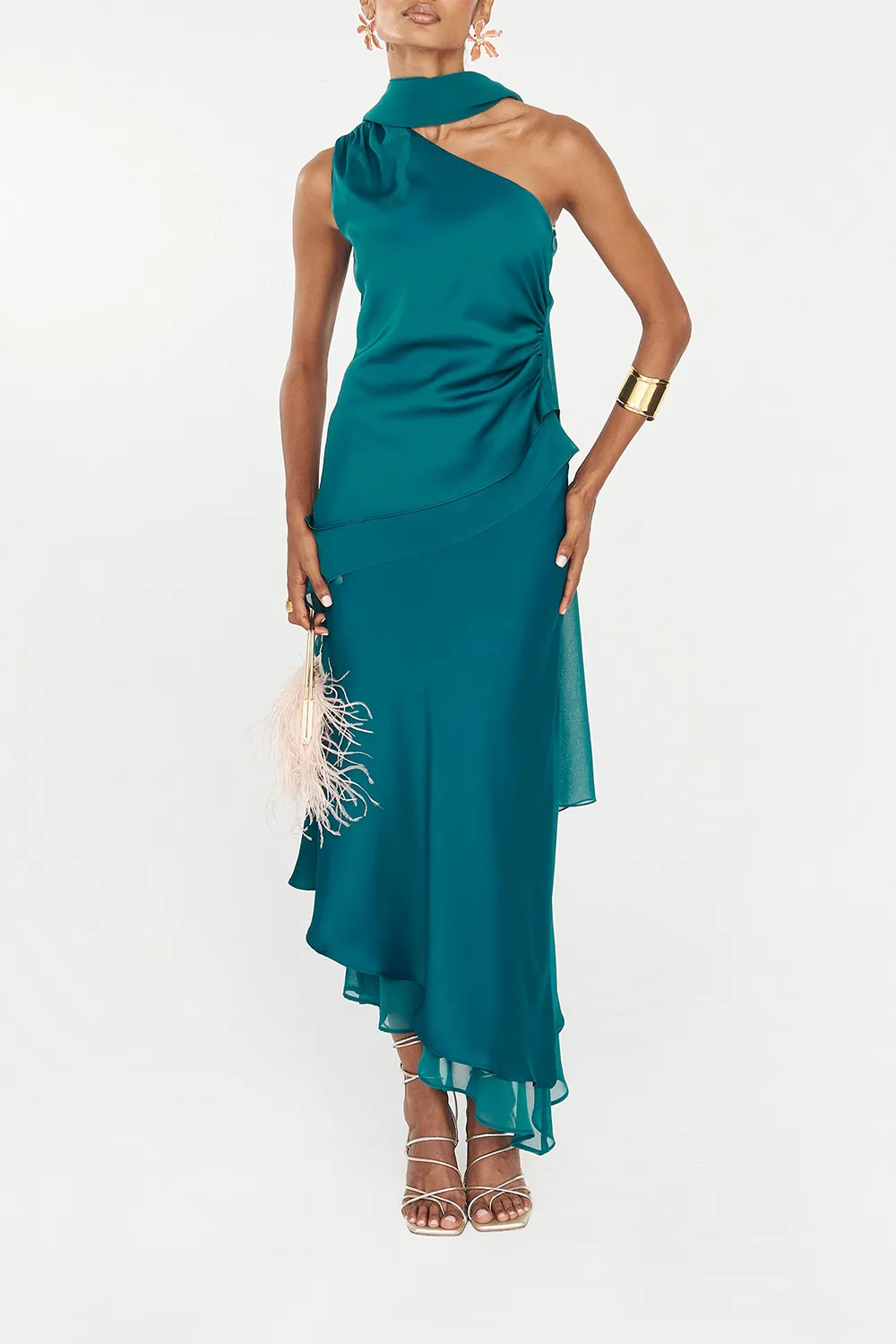 Petroleum Blue Artisan Craftsmanship Shawl