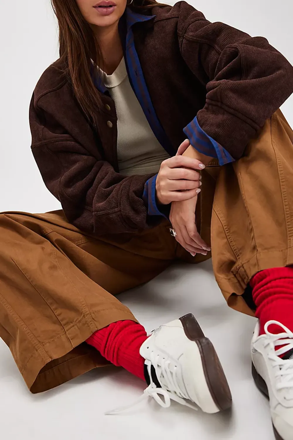 Utility Style Wide Leg Pants