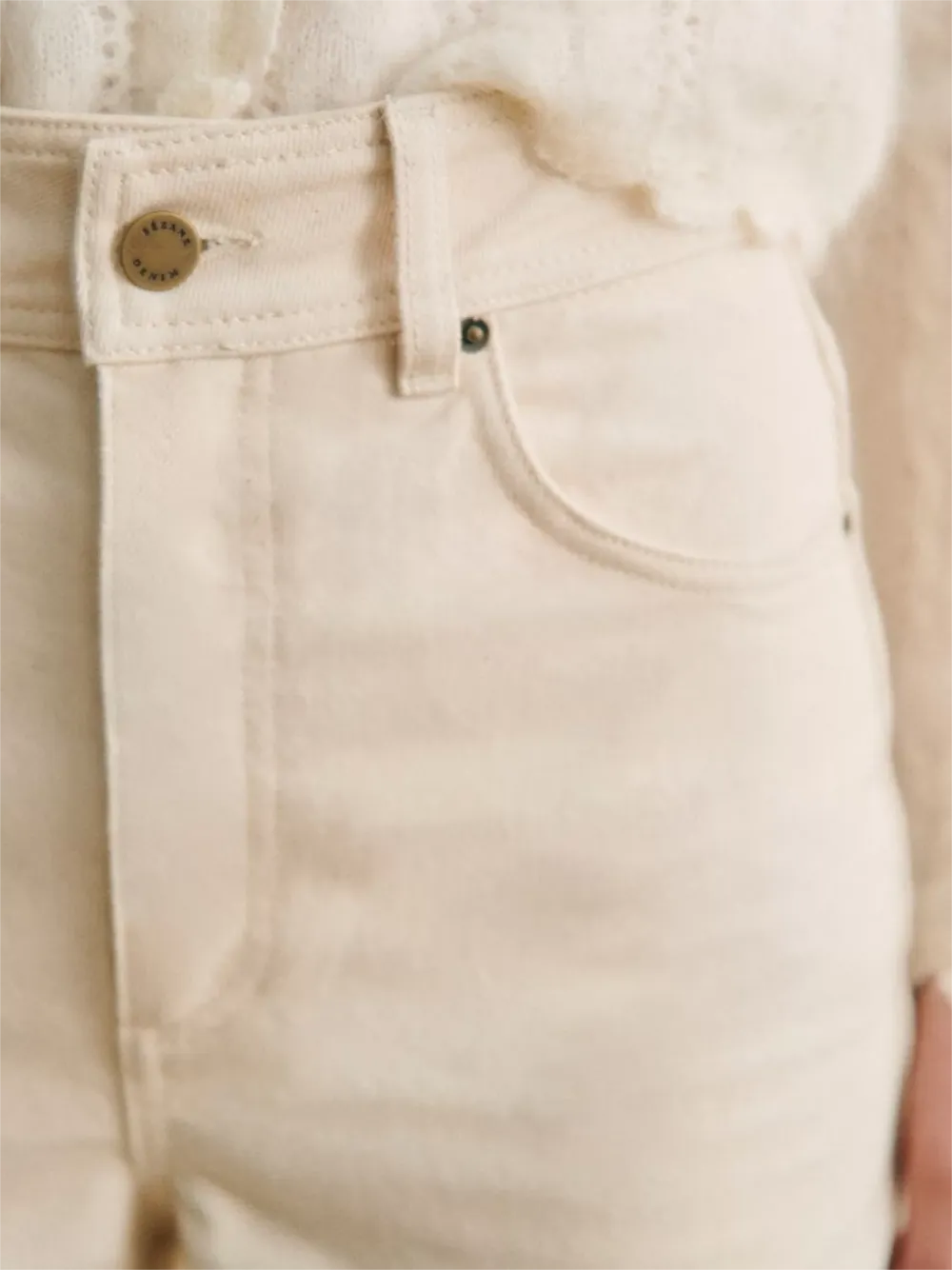 Non-Stretch Cream Denim