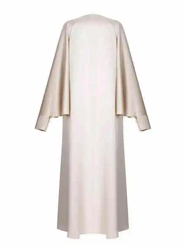 Casual Batwing Sleeves Split-Front Solid Color Maxi Dresses