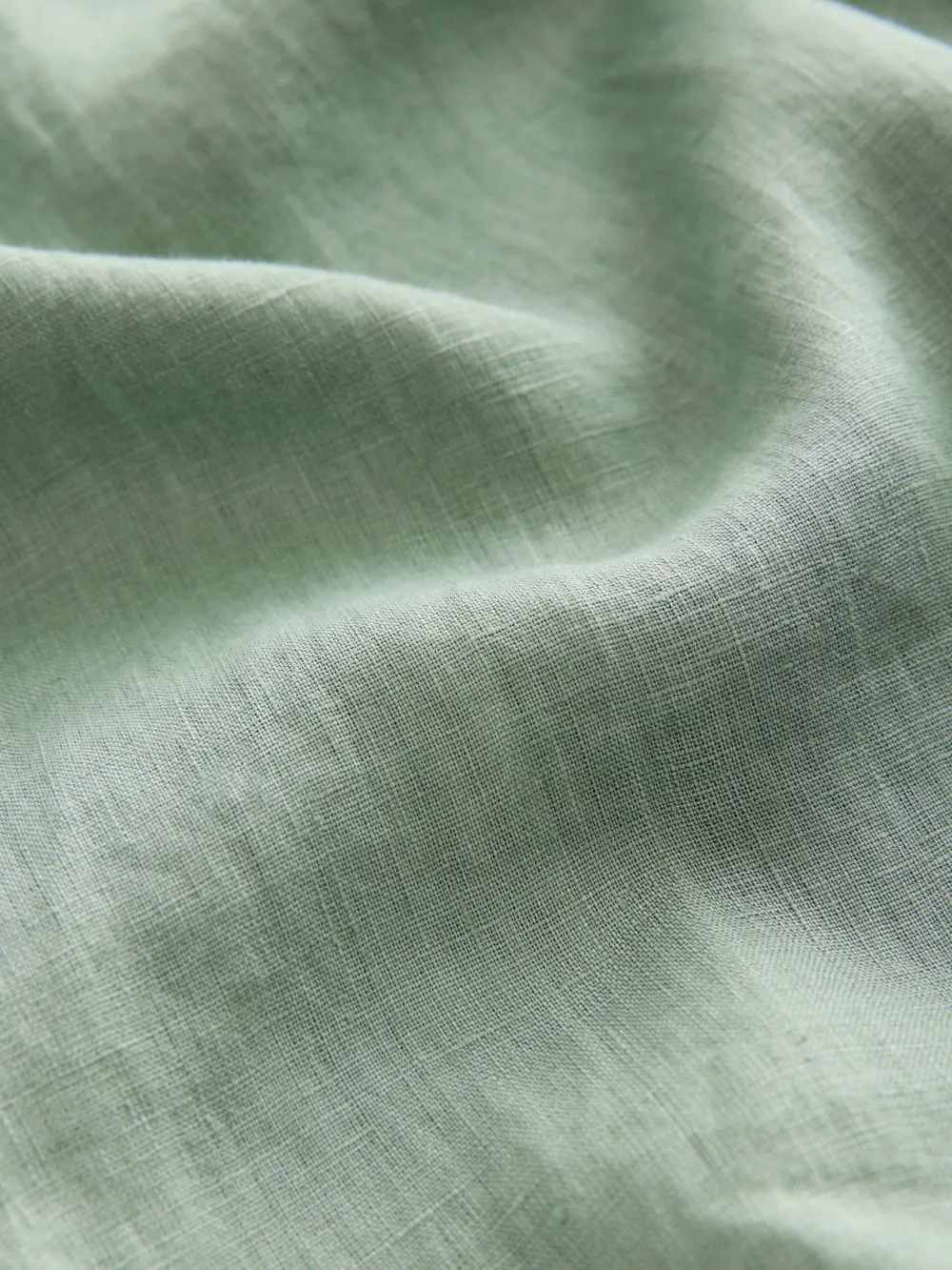 Loose Fit Long Sleeve Linen Button-Up Shirt