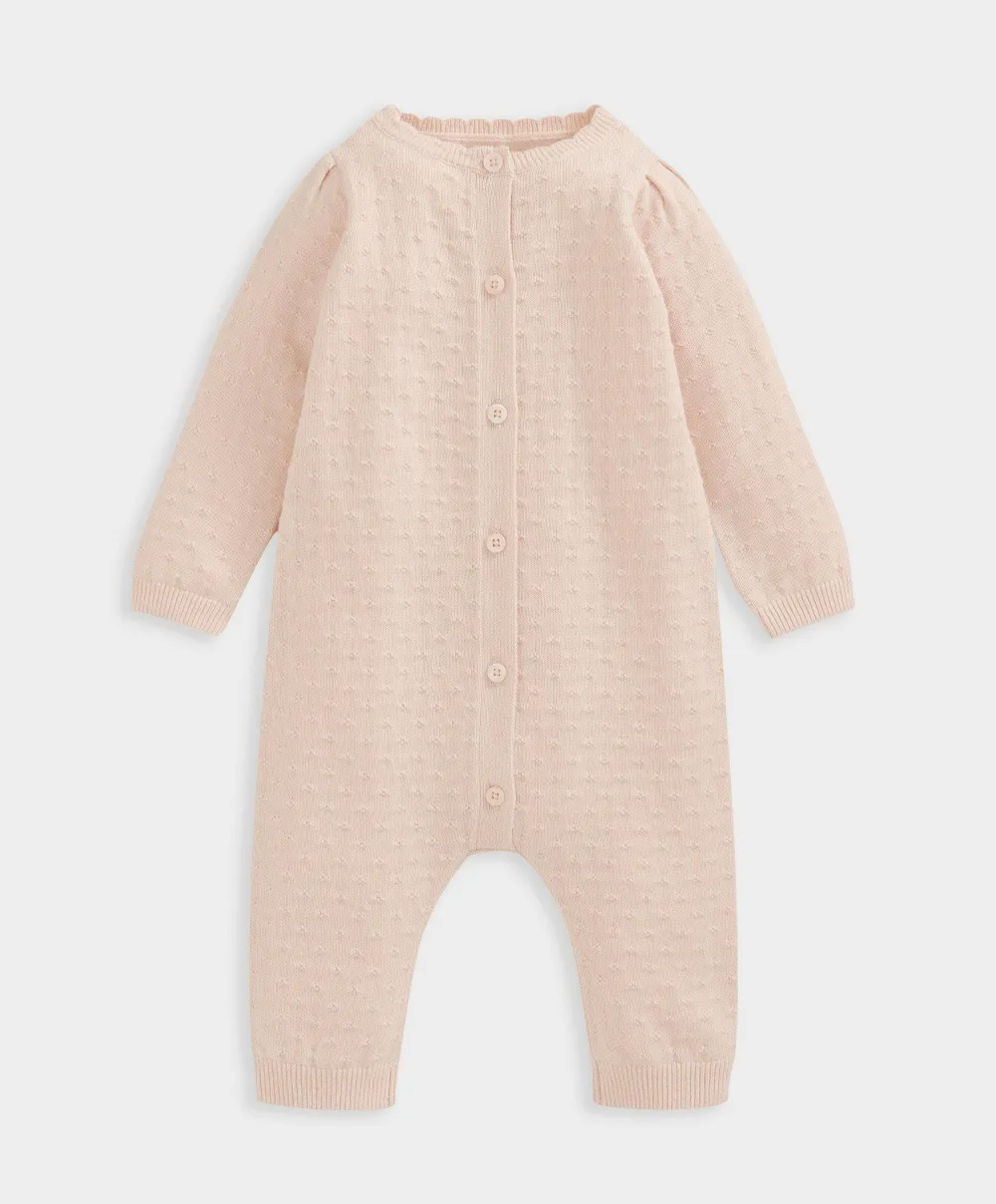 Knitted Romper - Pink