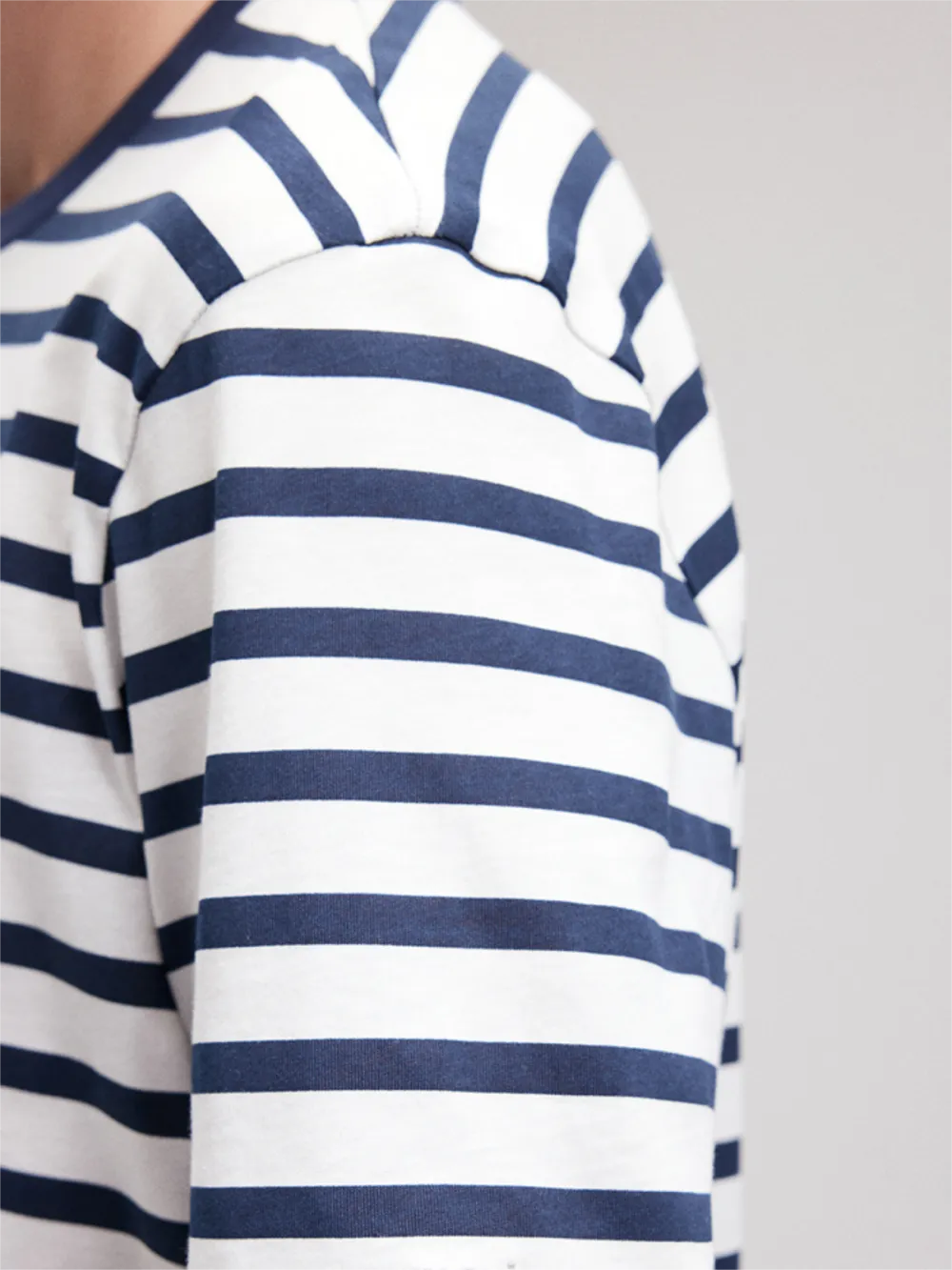 Striped Short - Sleeve Cotton Tee