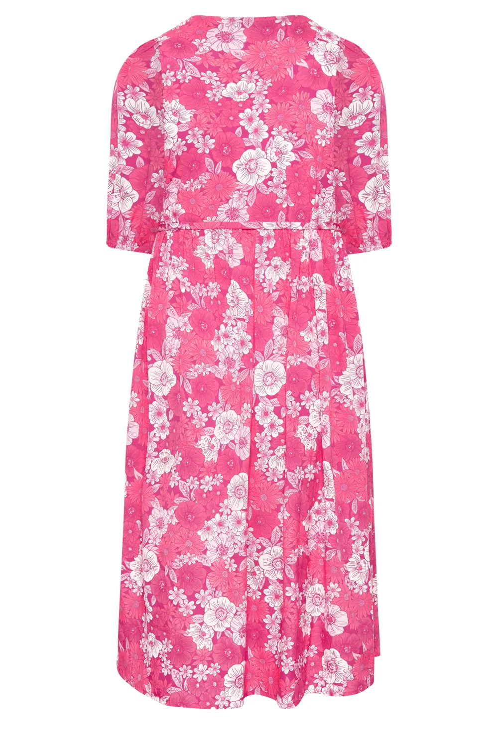 YOURS Curve Green Floral Midaxi Dress