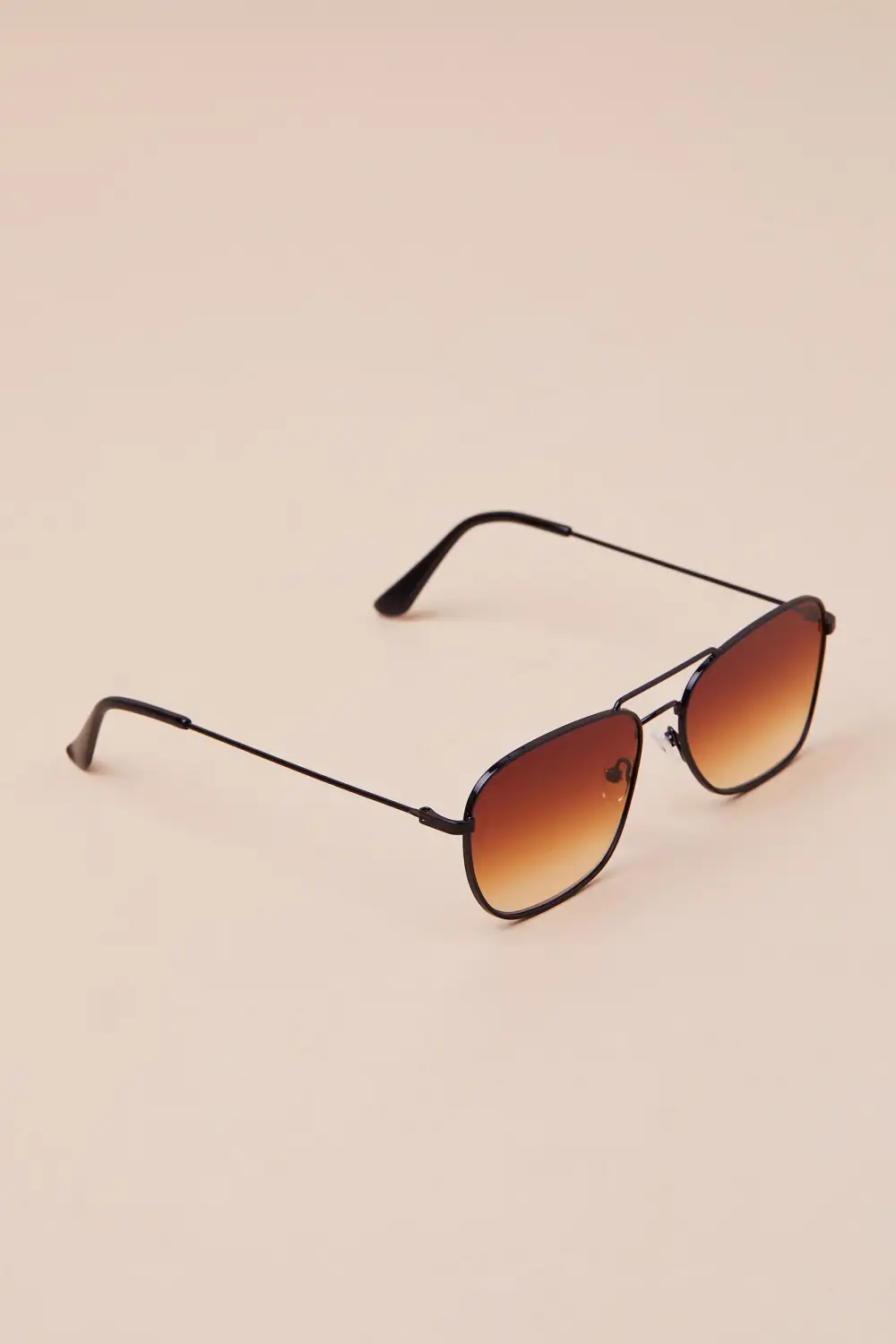 Retro Brown Gradient Lenses All-Match Women's Glasses