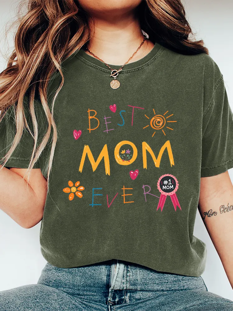 Women'S Best Mom Ever  T-Shirt