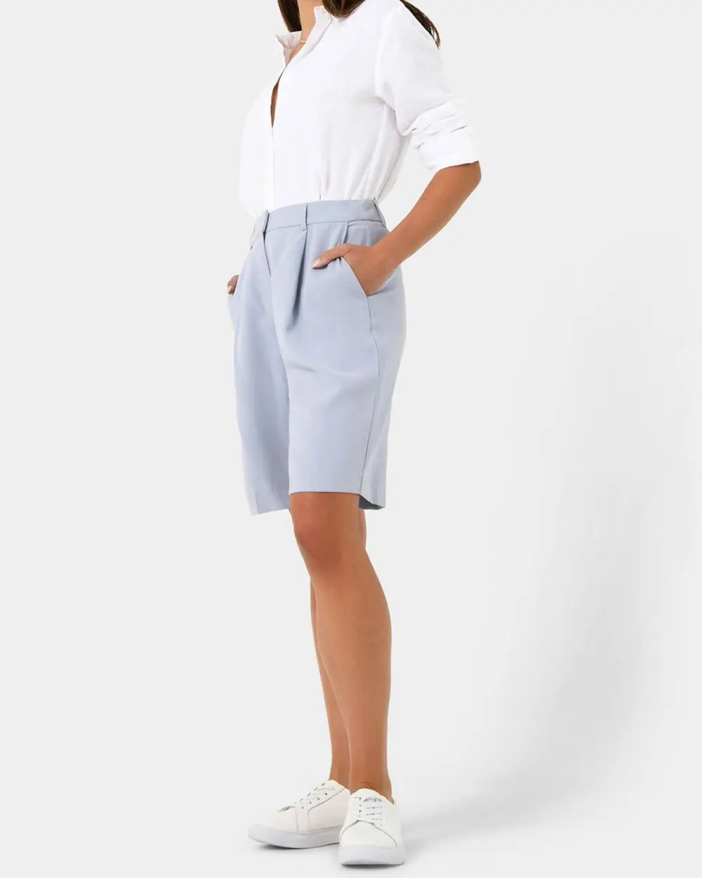 Tailored High Waisted Shorts