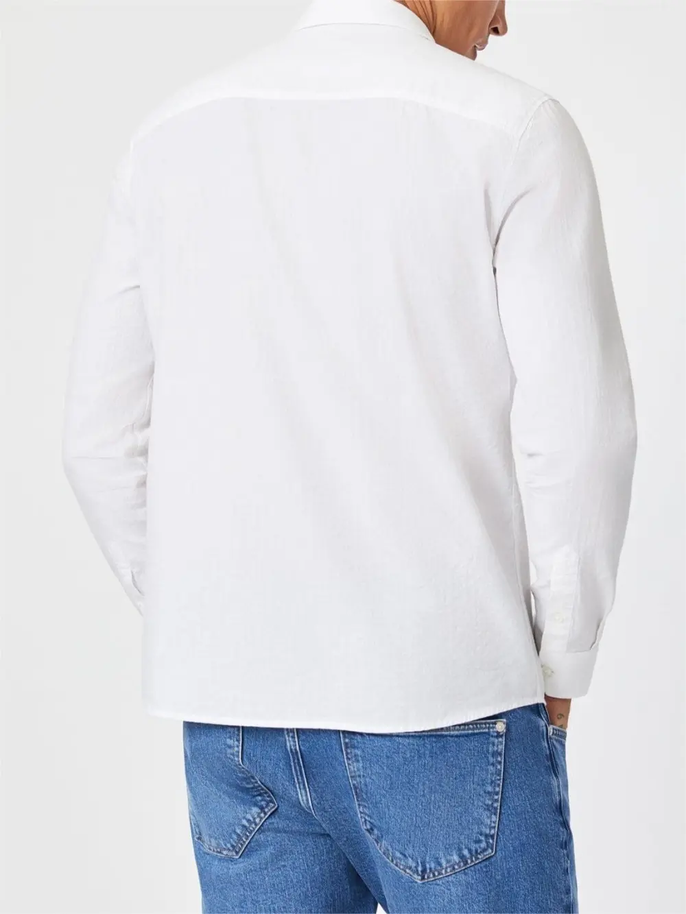 Classic White Button - Up Shirt for Men