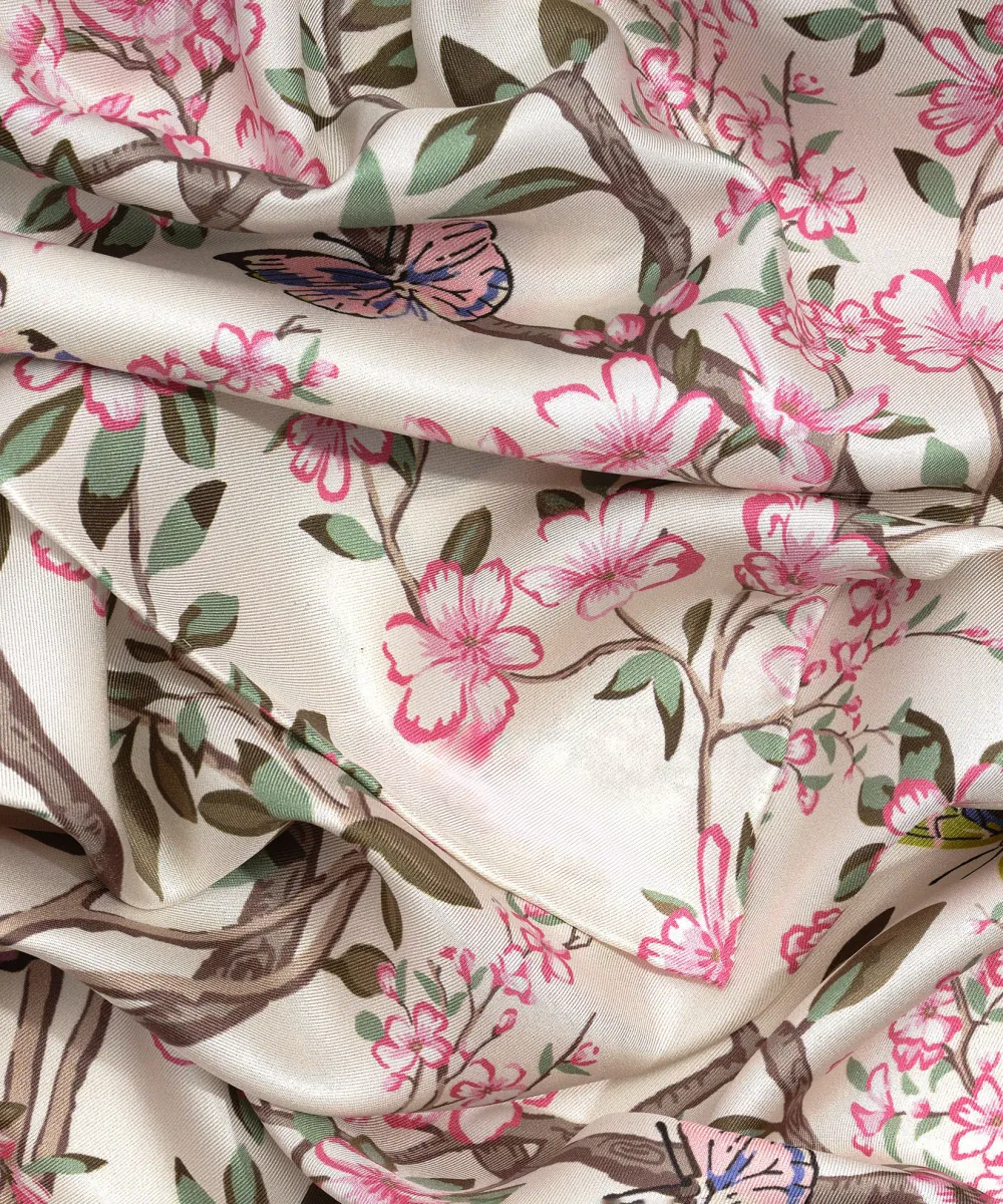 Spring Unfolding Casual Style Silk Oblong Scarf