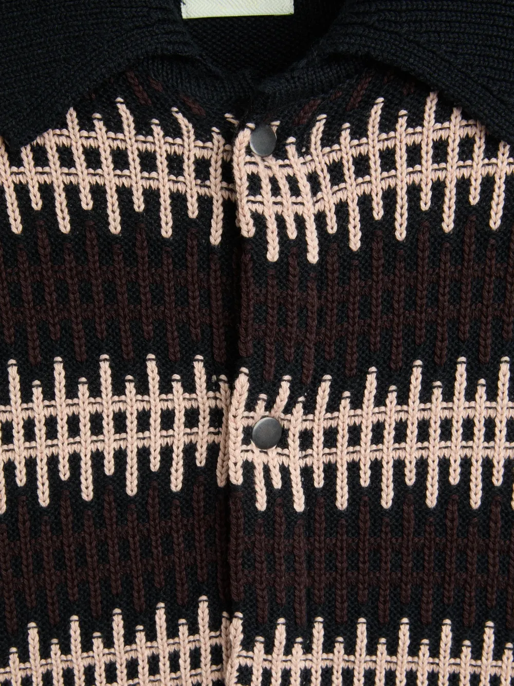 Navy Long Sleeve Striped Knitted Jacket