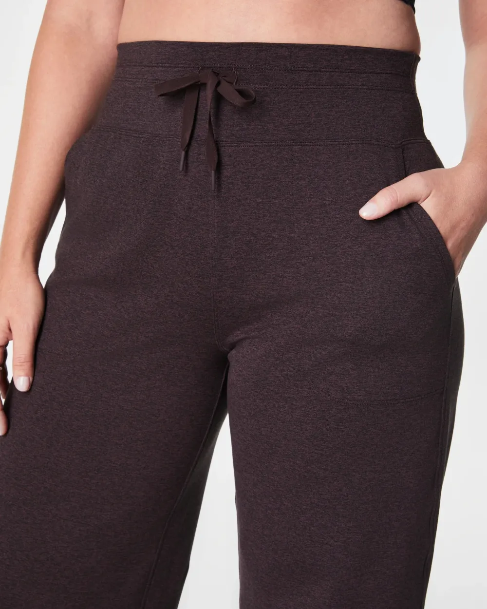 High-Rise Plain Wide Leg Pant