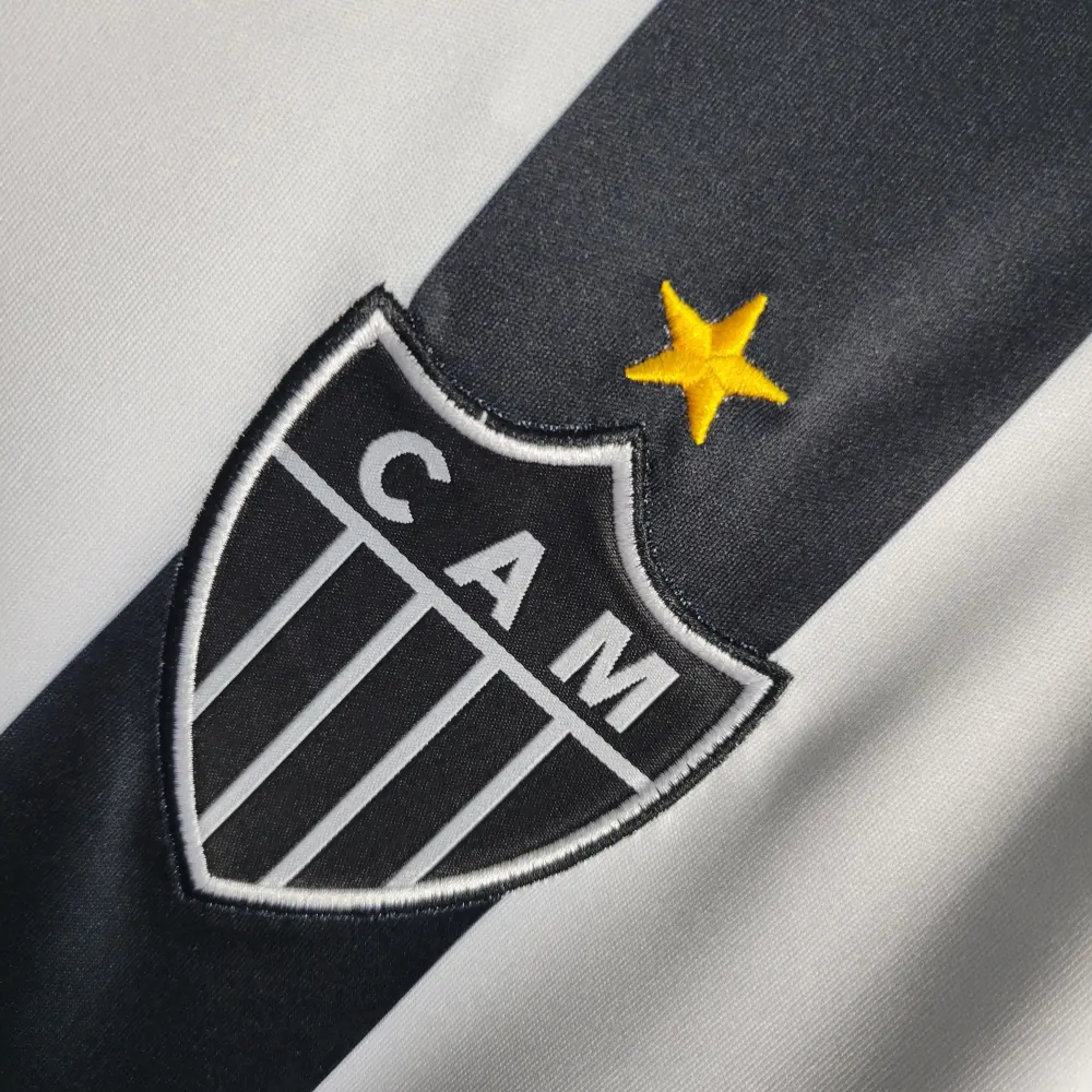Camisa Atlético Mineiro Home 22/23 - Preta e Branca