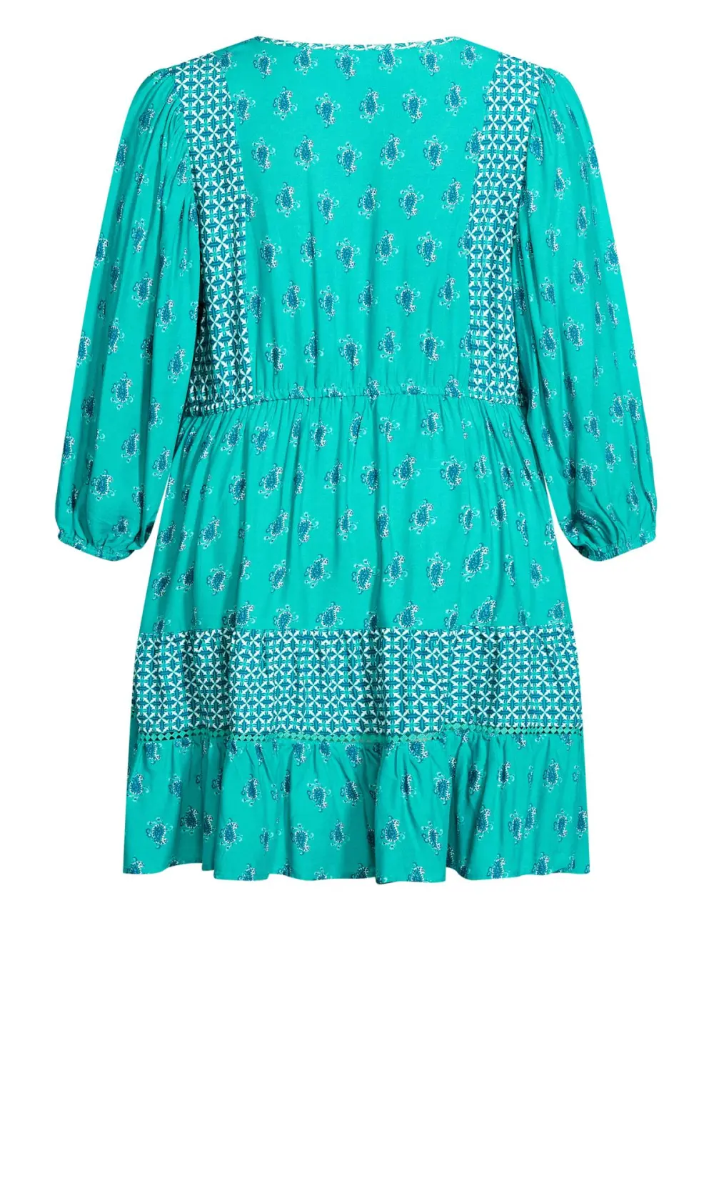 Evans Green Geometric Tunic Dress