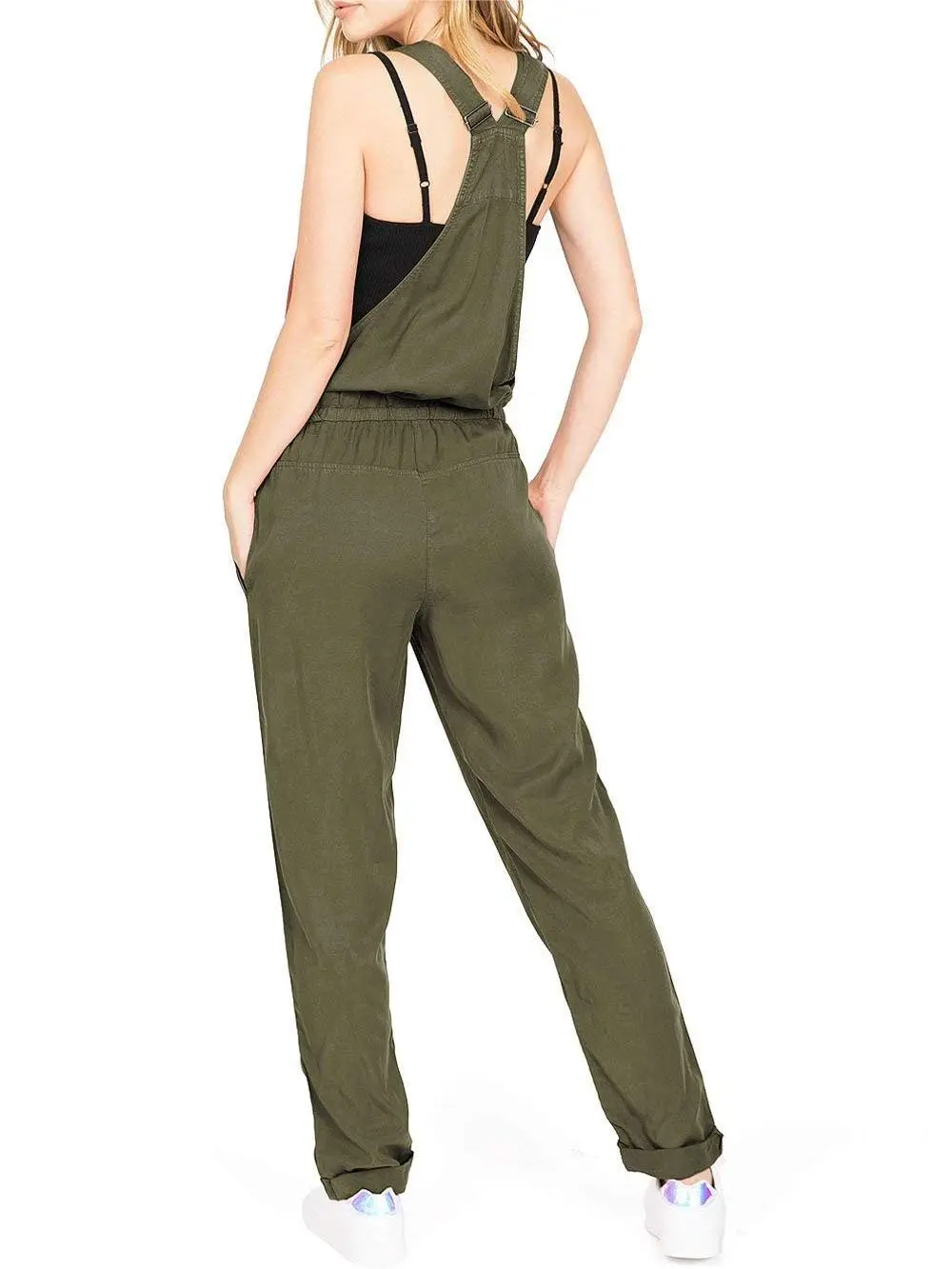 Rust - Colored Drawstring Lounge Overalls
