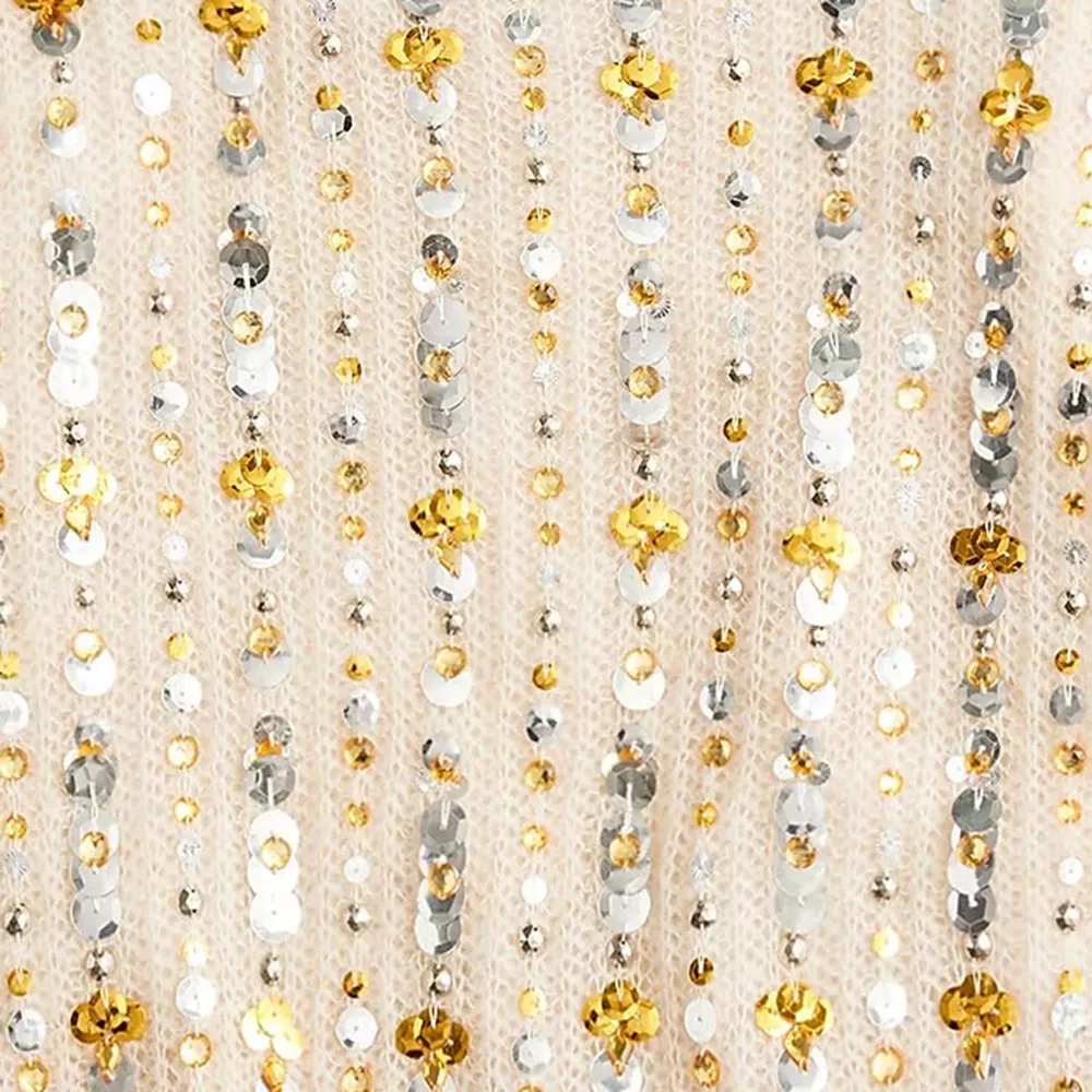 Embellished Pointelle Sweater Tank Tops