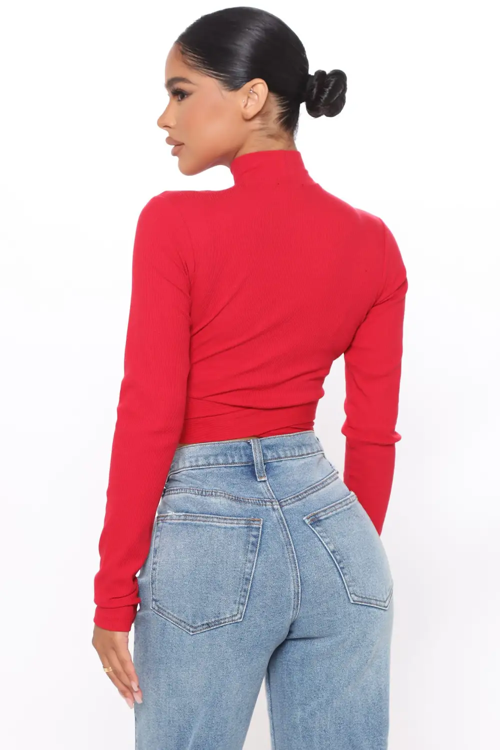 Perfect Timing Crop Top - Red
