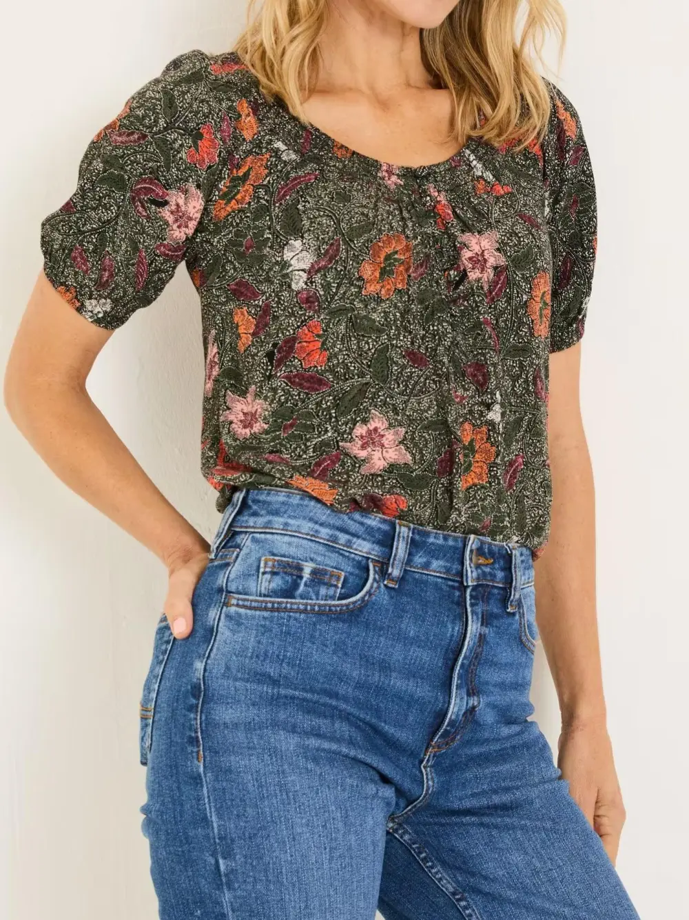 Black Floral Tayana Blouse
