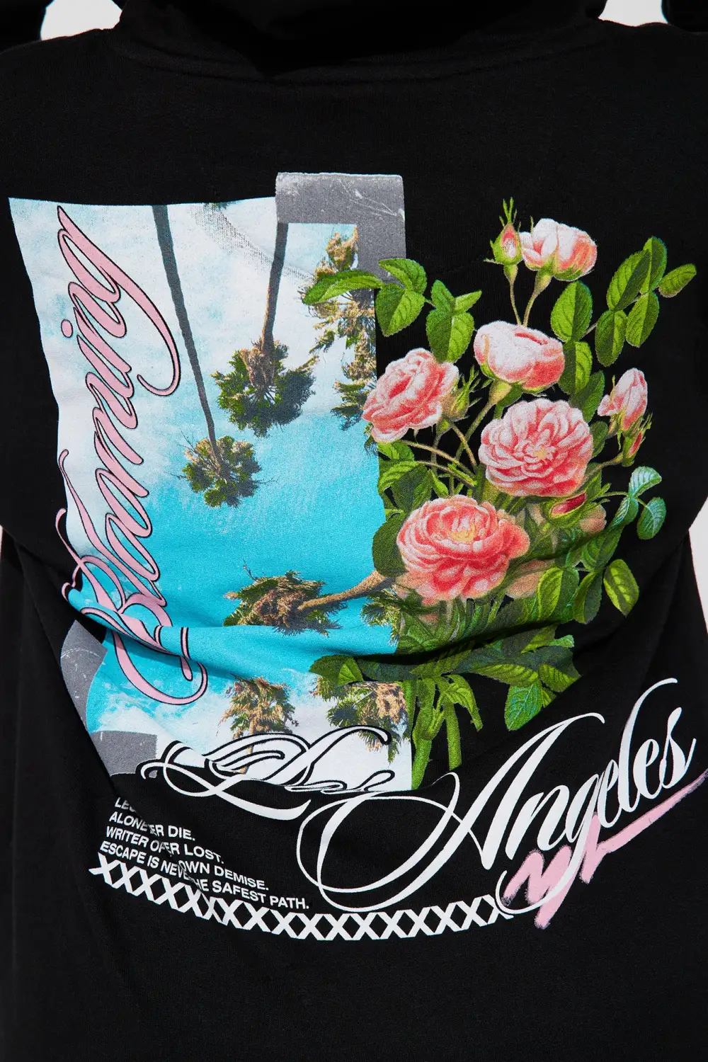 Palm Tree Dreams Los Angeles Hoodie - Black