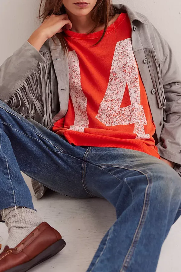 Oversized Graphic Print Sweatshirt