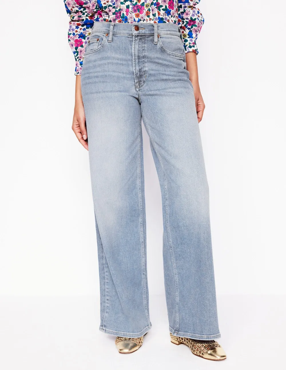 High Rise Wide Leg Jeans