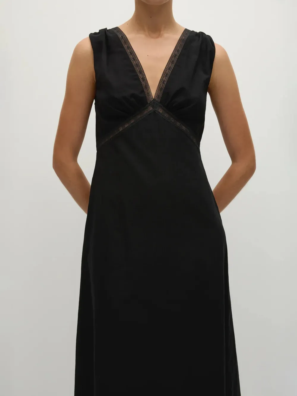 Casual Style Maxi Dress Black