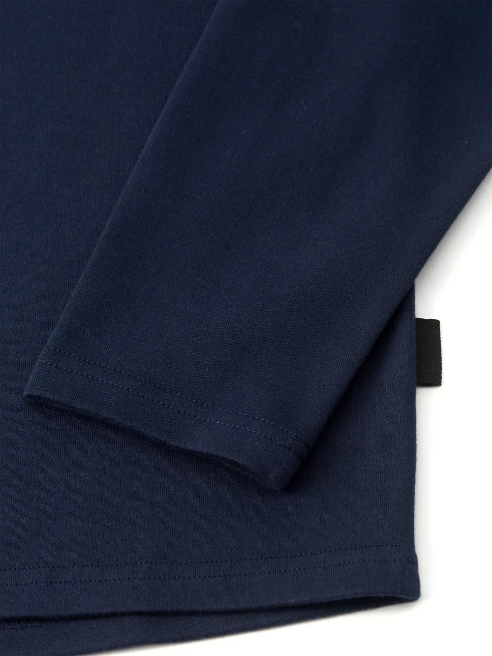 Navy Crew Neck Long Sleeve Plain T-Shirt