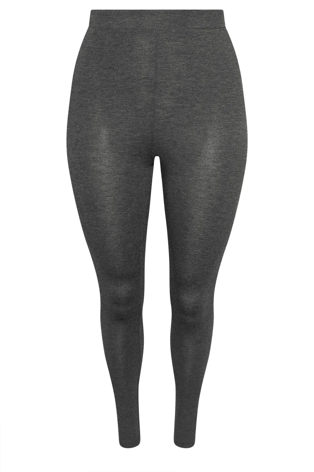 YOURS 2 PACK Curve Charcoal Grey & Black Soft Touch Stretch Leggings