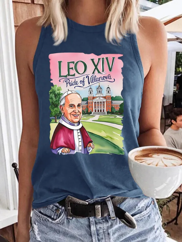 Women's Habemus Papam Pope Leon Xiv Est 2025 Crew Neck Vest