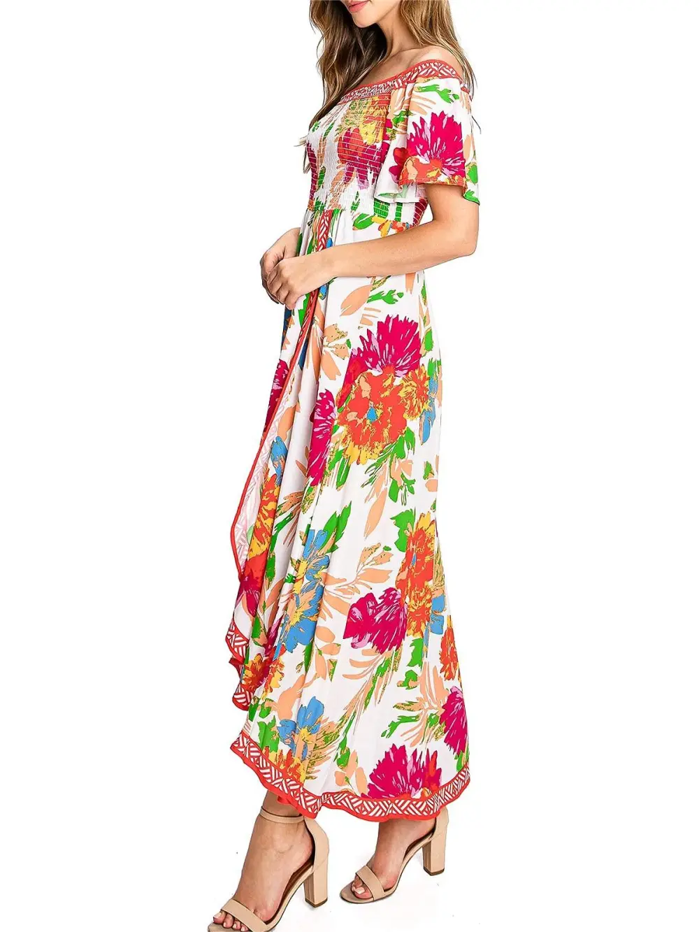 Floral Off-Shoulder Dress