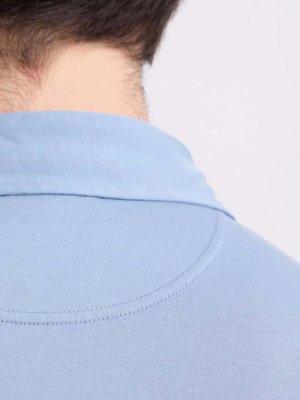 Comfortable Casual Breathable Soft Storm Blue Polo Shirt