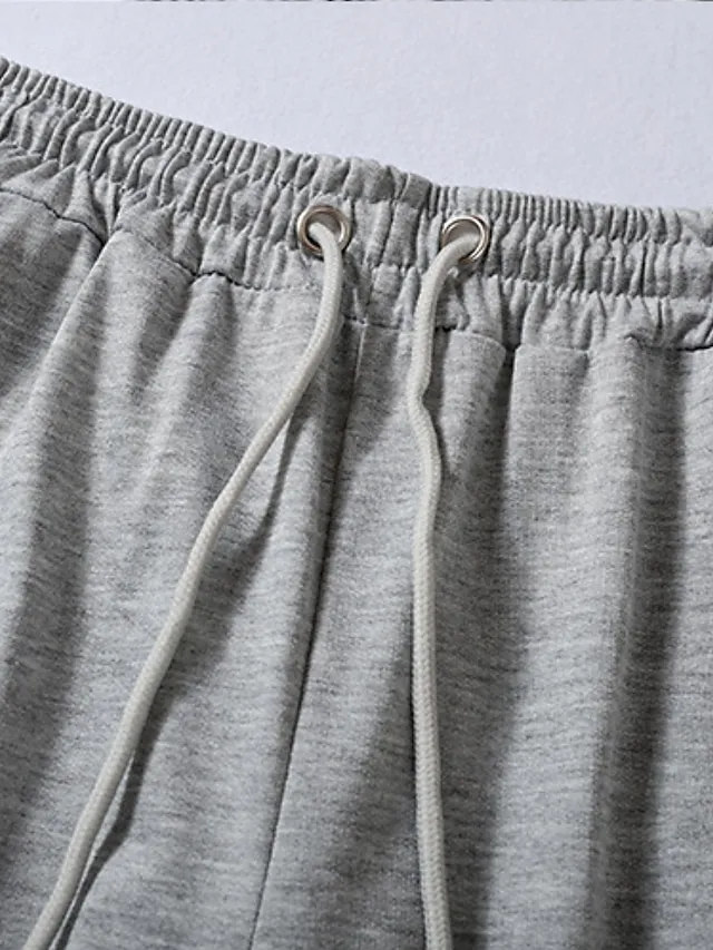 Women's Crop Top Hoodie Tracksuit Pants Sets Solid Color Black White Brown Patchwork Drawstring Long Sleeve Causal Sportswear Hooded Regular Fit Fall & Winter