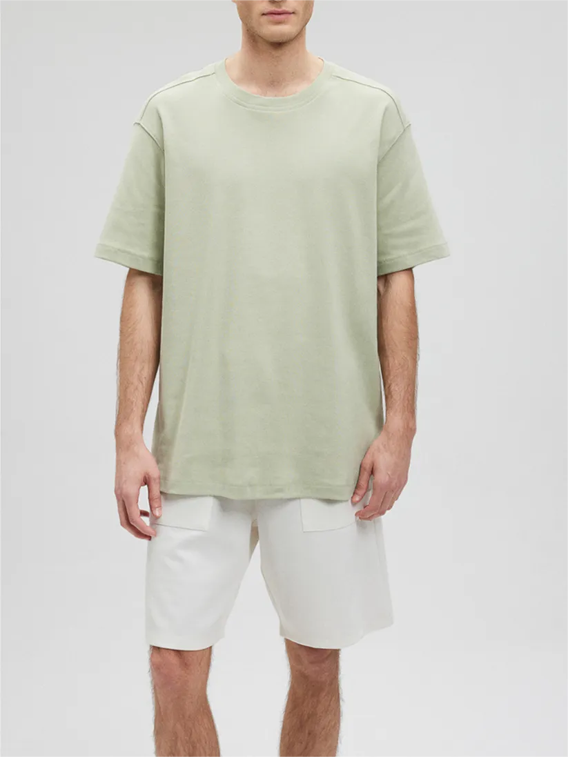 Light Green Short - Sleeve Basic Tee