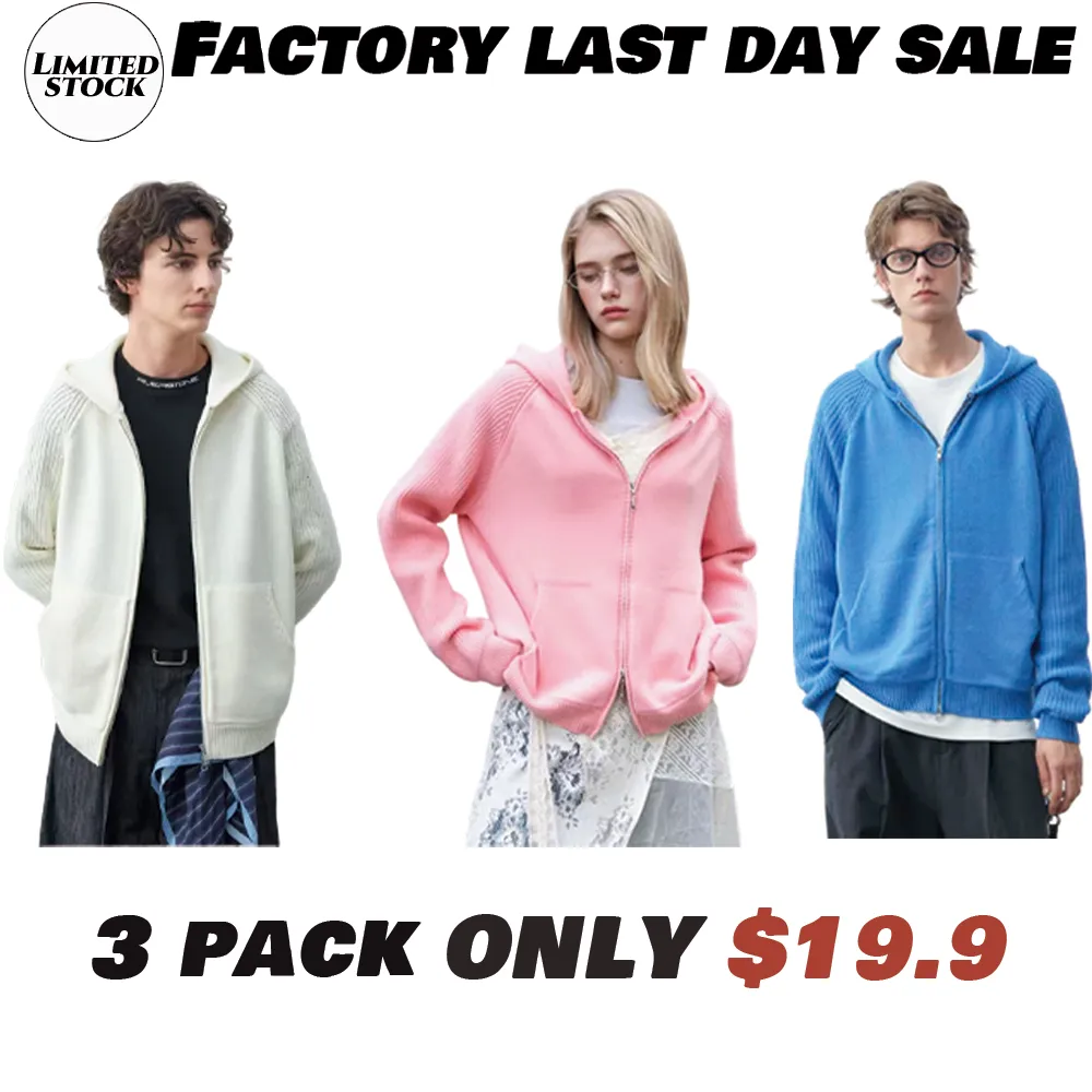 Multi-Color Anti-Pilling Loose And Simple Hooded Knitted Cardigan Sweater 2026, Fashionable, Trendy, Casual, Unisex, Versatile, And Preppy Style.